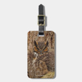 Grote paarden in de Douglas Fir Bagagelabel (Voorkant verticaal)