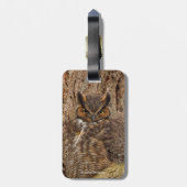 Grote paarden in de Douglas Fir Bagagelabel (Achterkant verticaal)