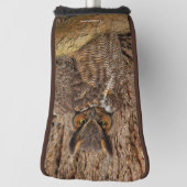 Grote paarden in de Douglas Fir Golfheadcover (Draai 90)