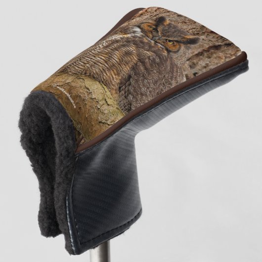 Grote paarden in de Douglas Fir Golfheadcover (3/4 voorkant)