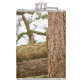 Grote paarden in de Douglas Fir Heupfles (Achterkant)