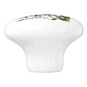 Grote paarden keramische knop (Zijkant)