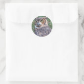 Grote paarden ronde sticker (Tas)