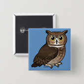 Grote paarden vierkante button 5,1 cm (Voorkant /achterkant)