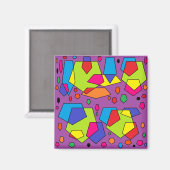 grote paarse blokkunst magneet (Voorkant / Achterkant)