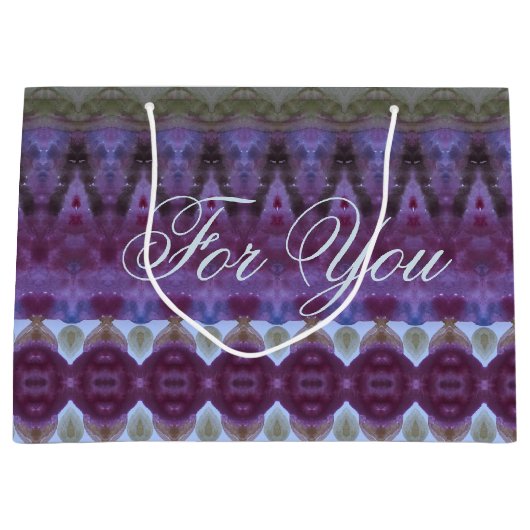 Grote Paarse elke cacosetontwerper Cadeautas (Voorkant)