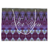 Grote Paarse elke cacosetontwerper Cadeautas (Achterkant)