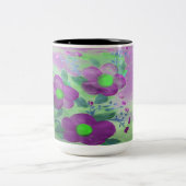 Grote Paarse en kalkgroene blote Mok (Center)