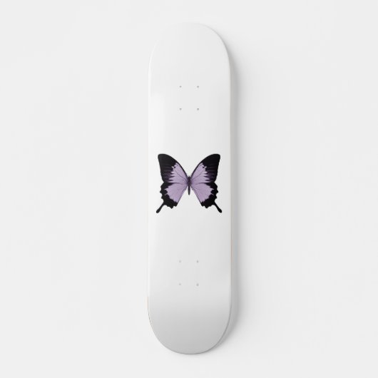 Grote Paarse en zwarte vlinder Skateboard (Voorkant)