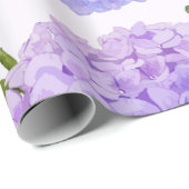 Grote Paarse Lila hydrangea Cadeaupapier (Rol Hoek)