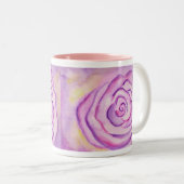 Grote Paarse Lila Roos Mok (Voorkant rechts)