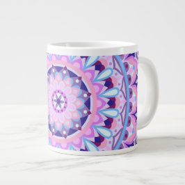 Grote Paarse Mandala Oversized Boho Spiritueel Knu Koffiekop