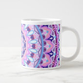 Grote Paarse Mandala Oversized Boho Spiritueel Knu Koffiekop (Rechts)