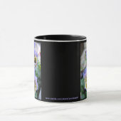 Grote paarse viooltjesmok 330 ml mok (Midden)