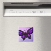 Grote Paarse Vlinder Magneet (Insitu (Vaatwasser))