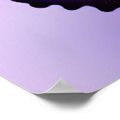 Grote Paarse vlinder Poster (Hoek)