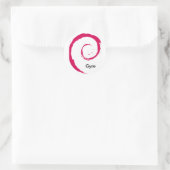 Grote Pacifische Vuilnisbelt Ronde Sticker (Tas)