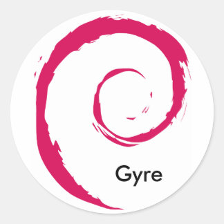 Grote Pacifische Vuilnisbelt Ronde Sticker