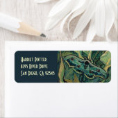 Grote Pacock Emperor Moth Van Gogh Fine Art Etiket (Insitu)