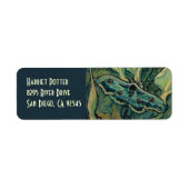 Grote Pacock Emperor Moth Van Gogh Fine Art Etiket (Voorkant)