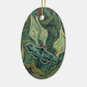 Grote Pacock Emperor Moth Van Gogh Fine Art Keramisch Ornament (Links)
