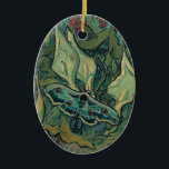 Grote Pacock Emperor Moth Van Gogh Fine Art Keramisch Ornament<br><div class="desc">Keizer Moth, Vincent van Gogh, Saint-Rémy Mei 1889. Olieverf op doek, 33, 5 x 24, 5 cm. Amsterdam, Van Gogh Museum. F 610, JH 1702 Vincent Willem van Gogh (Amsterdam, 30 maart 1853 - aldaar, 29 juli 1890) was een Nederlands kunstschilder. Sommige van zijn schilderijen behoren nu tot 's werelds...</div>