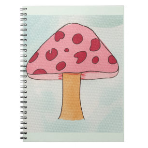 Grote paddestoel Waterverf Journal Notitieboek