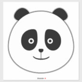 Grote Panda-Sticker Sticker (Vel)