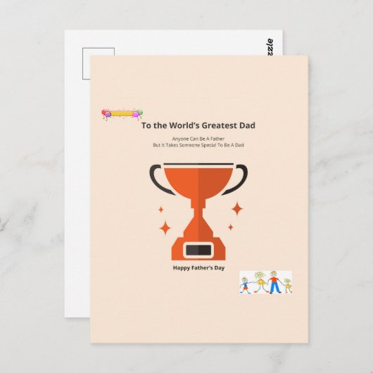 Grote Papa Briefkaart (Voorkant / Achterkant)