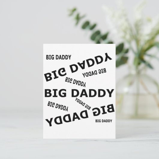 Grote papa. briefkaart (Staand voorkant)