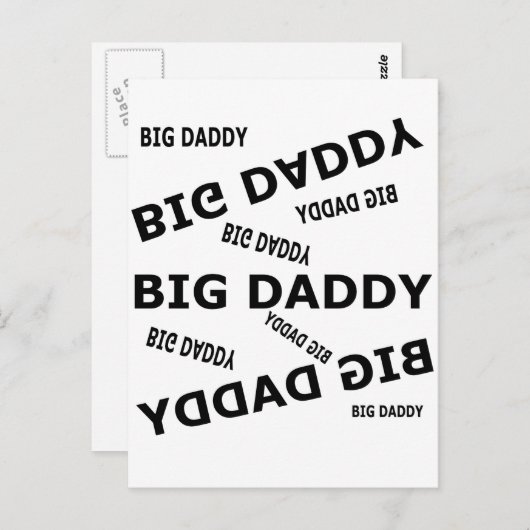 Grote papa. briefkaart (Voorkant / Achterkant)