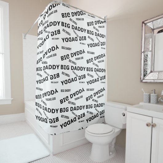 Grote papa. douchegordijn (In situ)