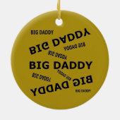 Grote papa. Keramisch Ornament (Achterkant)