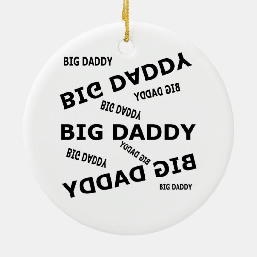 Grote papa. keramisch ornament (Achterkant)