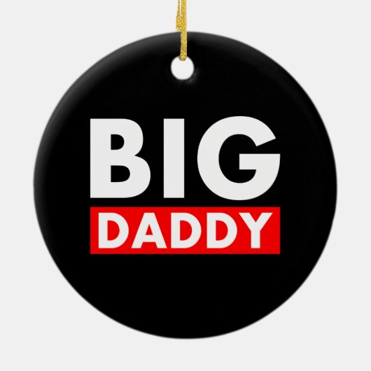 Grote papa keramisch ornament (Achterkant)