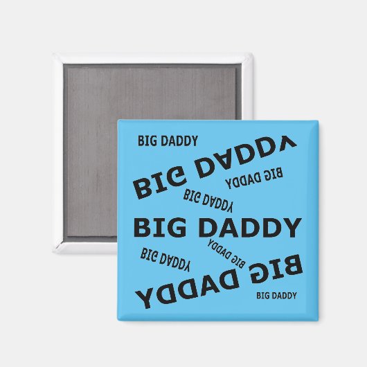 Grote papa. Magneet (Voorkant / Achterkant)