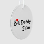Grote papa met rode hart ornament (voorkant)