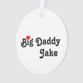 Grote papa met rode hart ornament (voorkant)