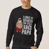Grote Papa Stoute Kerstman Kerstmis Trui (Voorkant)
