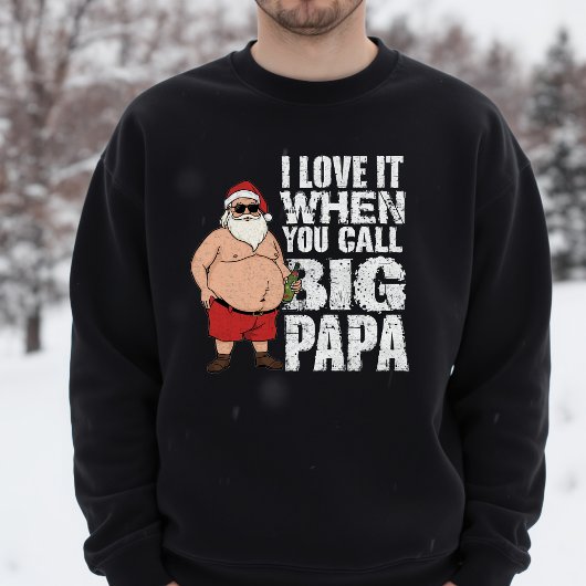 Grote Papa Stoute Kerstman Kerstmis Trui