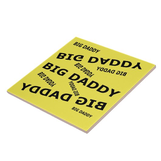 Grote papa. tegeltje (Zijkant)