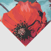 grote papaverbloem tissuepapier (Detail)