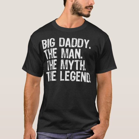 Grote pappa het Man de mythe de legendarische kers T-shirt (Voorkant)