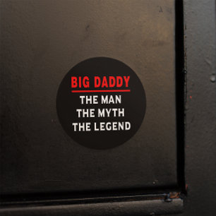 Grote pappa het Man de mythe de legende Ronde Sticker