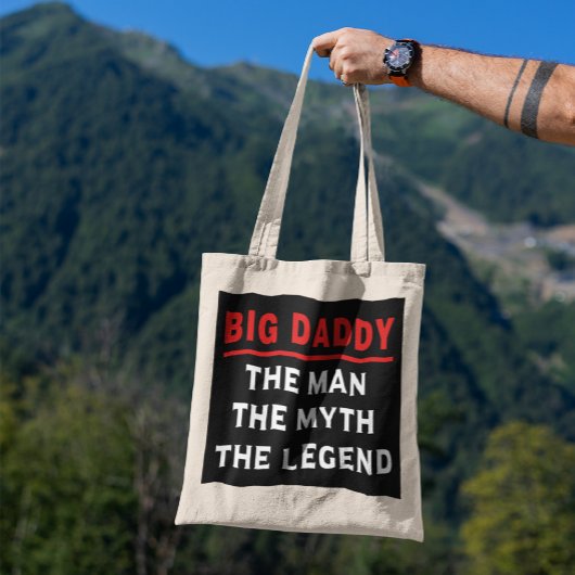Grote pappa het Man de mythe de legende Tote Bag