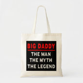 Grote pappa het Man de mythe de legende Tote Bag (Voorkant)