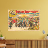 Grote parade met Mannen in uniformen te paard Canvas Afdruk (Insitu (Woonkamer))