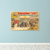 Grote parade met Mannen in uniformen te paard Canvas Afdruk (Insitu (Houten vloer))