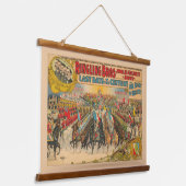 Grote parade met Mannen in uniformen te paard Hangend Wandkleed (Gebogen)