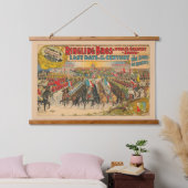 Grote parade met Mannen in uniformen te paard Hangend Wandkleed (Slaapkamer)